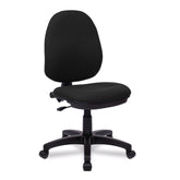 Nautilus Designs Java 100 Medium Back Single Lever Fabric Operator Office Chair Without Arms Black - BCF/I300/BK DD